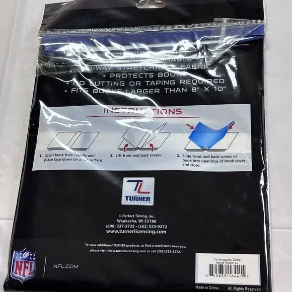 It's Academic, NFL & Vtg Book Sox Stretchable Shrink to Fit Book Covers lot of 5 - Picture 11 of 14